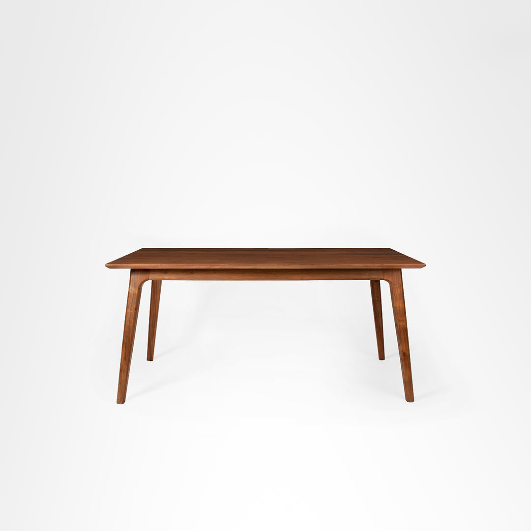 Hilton Dining Set of 4 - Table (L: 66’’ B: 36’’ H: 30’’) & Chairs (L: 20’’ B: 22’’ H: 31’’ SH: 17’’) / Walnut / Acacia