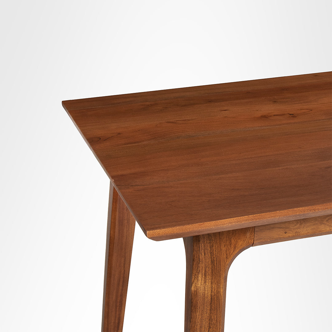 Hilton Dining Set of 4 - Table (L: 66’’ B: 36’’ H: 30’’) & Chairs (L: 20’’ B: 22’’ H: 31’’ SH: 17’’) / Walnut / Acacia