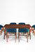 Hilton Dining Set of 6 - Table (L: 66’’ B: 36’’ H: 30’’) & Chairs (L: 20’’ B: 22’’ H: 31’’ SH: 17’’) / Walnut / Acacia
