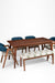 Hilton Dining Set with Bench - Table (L: 66’’ B: 36’’ H: 30’’) Chair (L: 20’’ B: 22’’ H: 31’’ SH: 17’’) & Bench (L:
