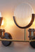 House of Royals Brass Wall Sconce With Fluted Glass - Brass / Length - 27 inches, Breadth - 5 inches, Height - 9 inches