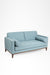 Hudson Sofa - W: 70 ’ D: 32.5’’ H: 26’’ SH: 18’’ / Pastel Blue / Acacia Wood & Upholstered Fabric - Indoor Furniture