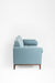 Hudson Sofa - W: 70 ’ D: 32.5’’ H: 26’’ SH: 18’’ / Pastel Blue / Acacia Wood & Upholstered Fabric - Indoor Furniture