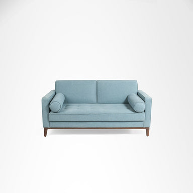 Hudson Sofa - W: 70 ’ D: 32.5’’ H: 26’’ SH: 18’’ / Pastel Blue / Acacia Wood & Upholstered Fabric - Indoor Furniture