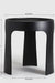 Hull Side Table - Aluminum / L:46 x B:46 x H:49 In cm - Indoor Furniture
