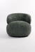 Hygge Swivel Lounge Chair - Green / L:81 x W:81 x H:73 In cms - Indoor Furniture