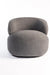 Hygge Swivel Lounge Chair - Grey / L:81 x W:81 x H:73 In cms - Indoor Furniture