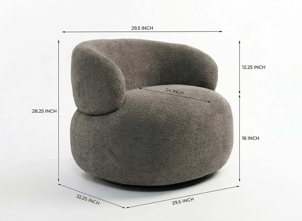 Hygge Swivel Lounge Chair - Indoor Furniture