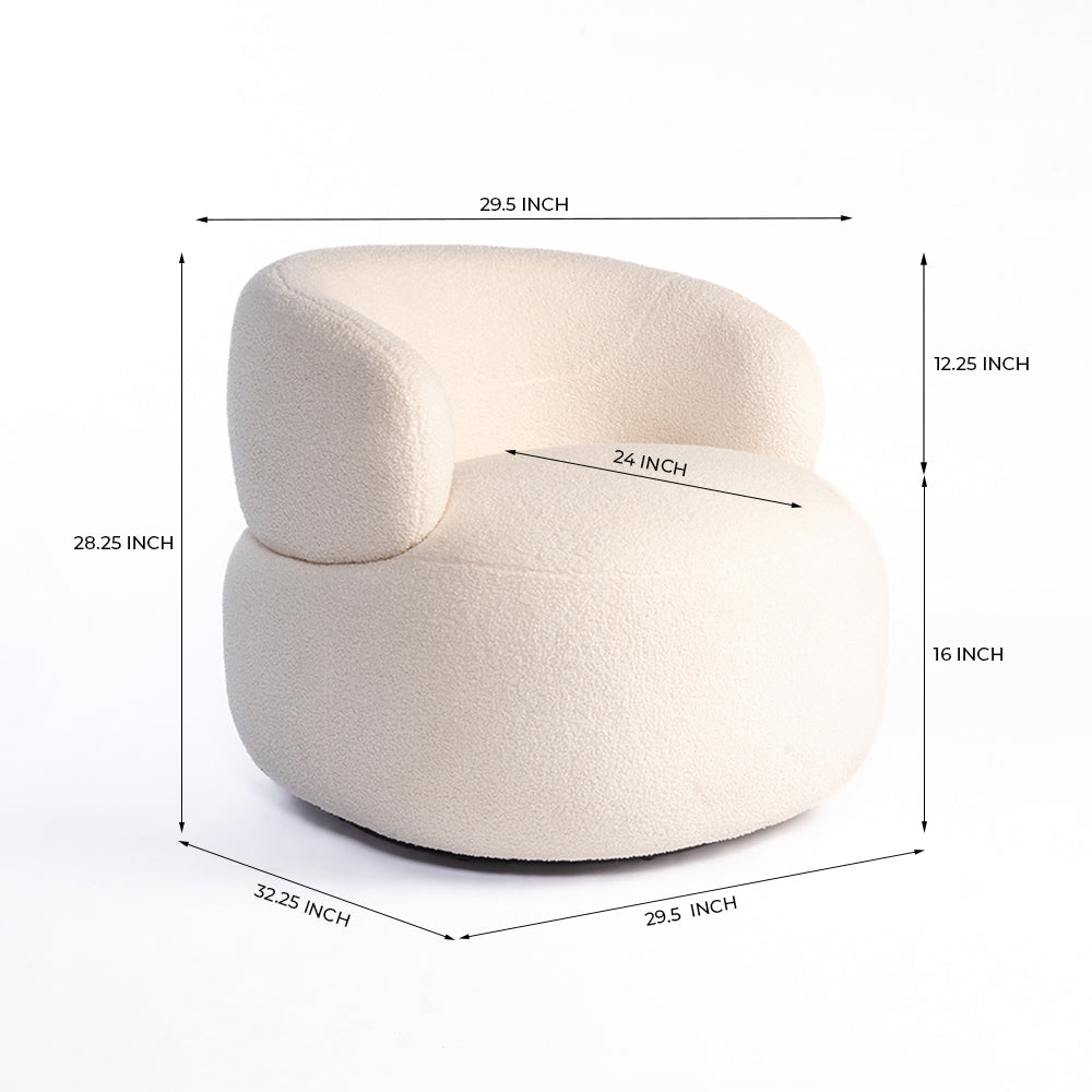 Hygge Swivel Lounge Chair - Indoor Furniture
