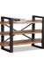 Industrial Bookshelf - Natural / Wood and MS / L:120 x D:40 x H:70 in cm - Indoor Furniture