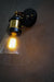 Industrial Cone Clear Glass Wall light Fixture