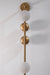Industrial Garage Wall Lamp - Gold / Length - 5 inches, Wall protrusion - 9 inches, Height - 30 inches / MS and Glass