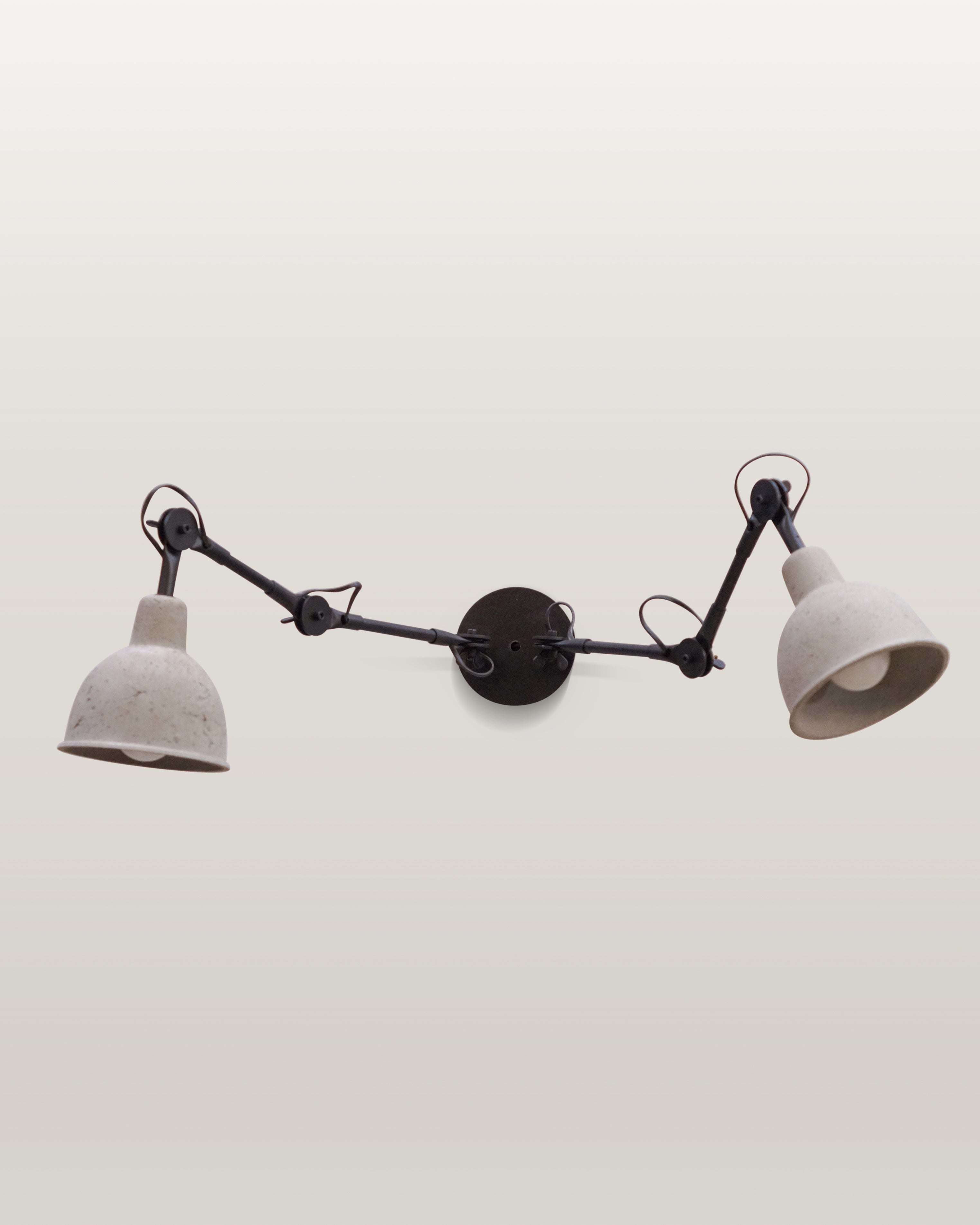 Industrial Movable Wall Light with Concrete Shade - Concrete / Dia - 6 inches - Lighting