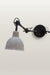 Industrial Movable Wall Light with Concrete Shade - Concrete / Dia - 6 inches - Lighting