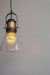 Industrial Pendant Light Conical Clear Glass