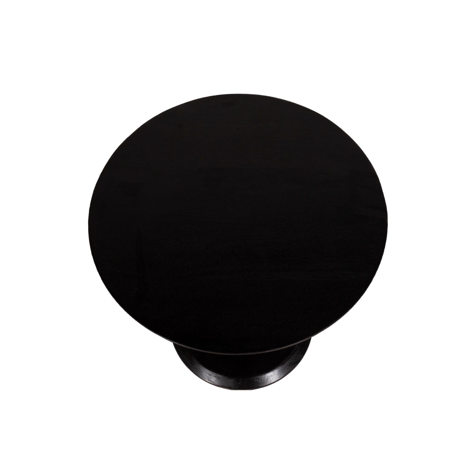 Jacob End Table - Black/ Dark walnut / Mango Wood / L:45 x D:45 x H:48 in cm - Indoor Furniture