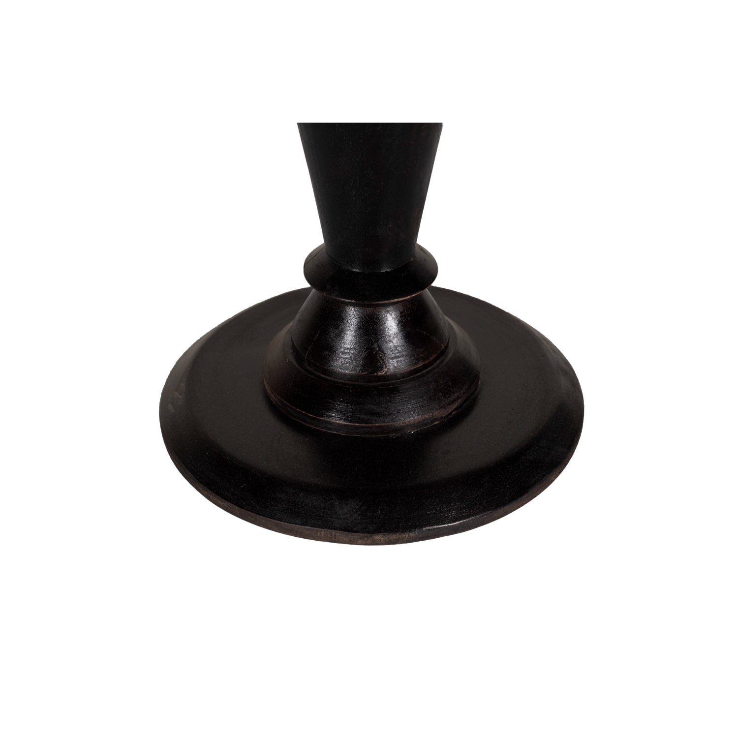 Jacob End Table - Black/ Dark walnut / Mango Wood / L:45 x D:45 x H:48 in cm - Indoor Furniture
