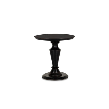 Jacob End Table - Black/ Dark walnut / Mango Wood / L:45 x D:45 x H:48 in cm - Indoor Furniture