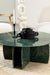 Jade Raio Marble Coffee Table - L:130 x W:127 x H:69 In Cms / Green / Marble - Indoor Furniture