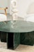 Jade Raio Marble Coffee Table - L:130 x W:127 x H:69 In Cms / Green / Marble - Indoor Furniture