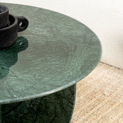Jade Raio Marble Side Table - L:72 x W:66 x H:65 In Cms / Green / Marble - Indoor Furniture