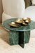 Jade Raio Marble Side Table - L:72 x W:66 x H:65 In Cms / Green / Marble - Indoor Furniture
