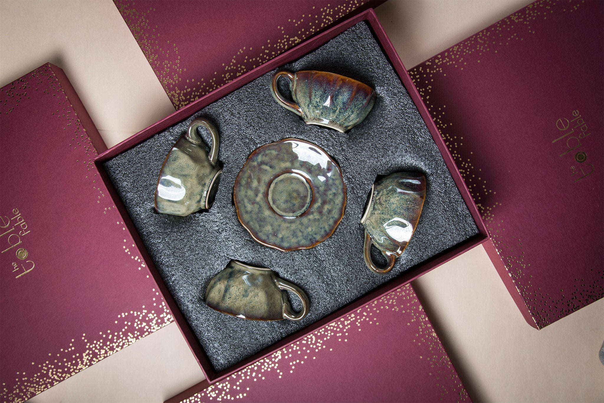 Jaén Cup Saucer Gift Box (Set of 4) - Decor