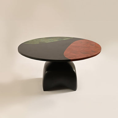 Jasper Coffee Table - Red, Black & Green / Jasper Stone / 91L X 91W X 45H In Cms - Indoor Furniture