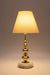 Jaypore Lamp - Natural / Marble, Brass and fabric - Lighting
