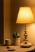 Jaypore Lamp - Natural / Marble, Brass and fabric - Lighting