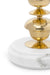 Jaypore Lamp - Natural / Marble, Brass and fabric - Lighting