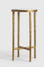 Jelo Indoor Accent Table Set of 2 - Aluminium + Marble / L:30 x B:30 x H:61 In cm - Indoor Furniture
