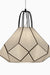 Joolie Black Ceiling Lamp - D:18’’ H: 18’’ / Black and White / Mild Steel and Poplin - Lighting