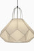 Joolie Black Ceiling Lamp - D:18’’ H: 18’’ / Black and White / Mild Steel and Poplin - Lighting