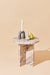 Jupiter Marble Table - White / Marble / Tall: H:50 x D:40 In cm - Indoor Furniture