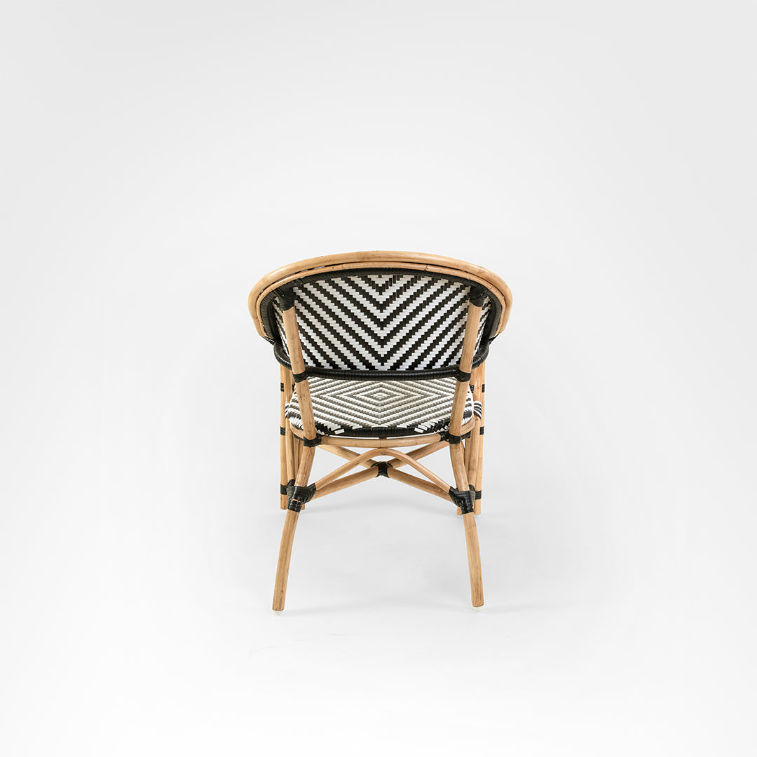 V Popsicle Cane Table With Armrest And Chairs Set