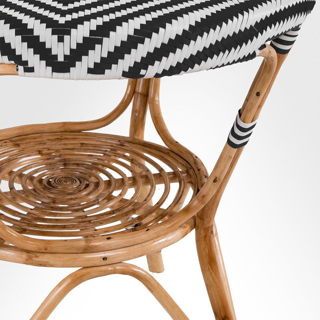 V Popsicle Cane Table With Armrest And Chairs Set