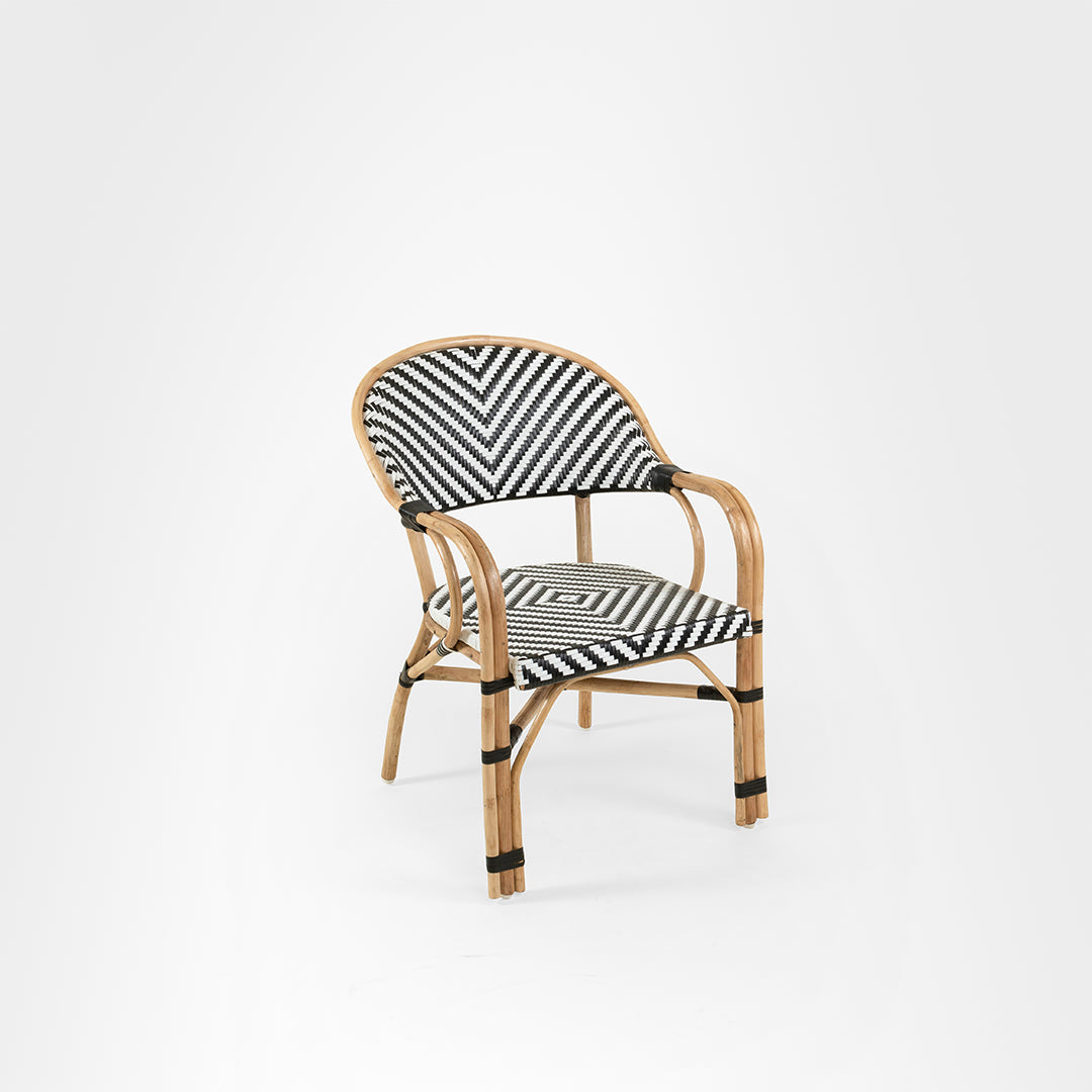 V Popsicle Cane Table With Armrest And Chairs Set