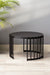 Kaizen Nested Side Table - Set of 02 - Black / Large:- L:78 x W:78 x W:42 and Small:- L:58 x W:58 x H:37 In cms / Metal