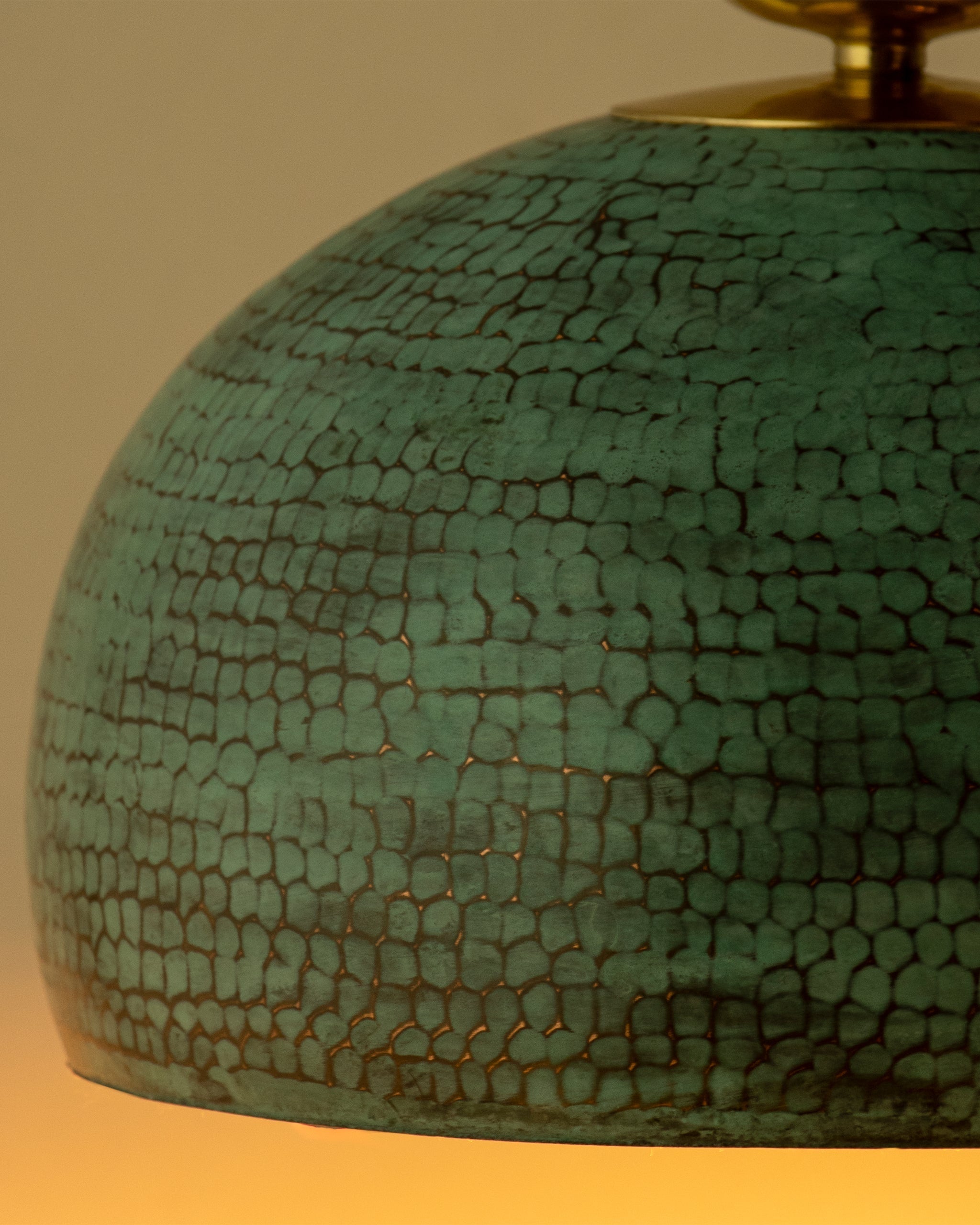 Kalash 2 - Green / Brass and copper - Lighting