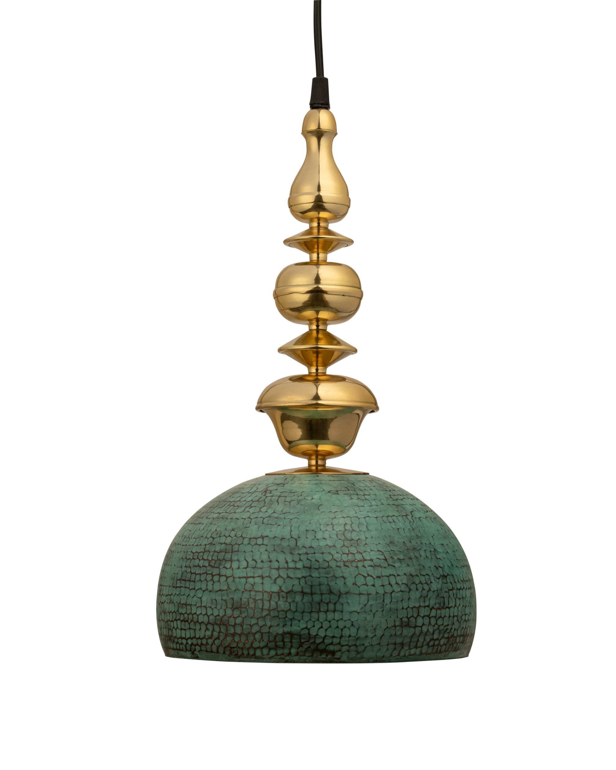 Kalash 2 - Green / Brass and copper - Lighting