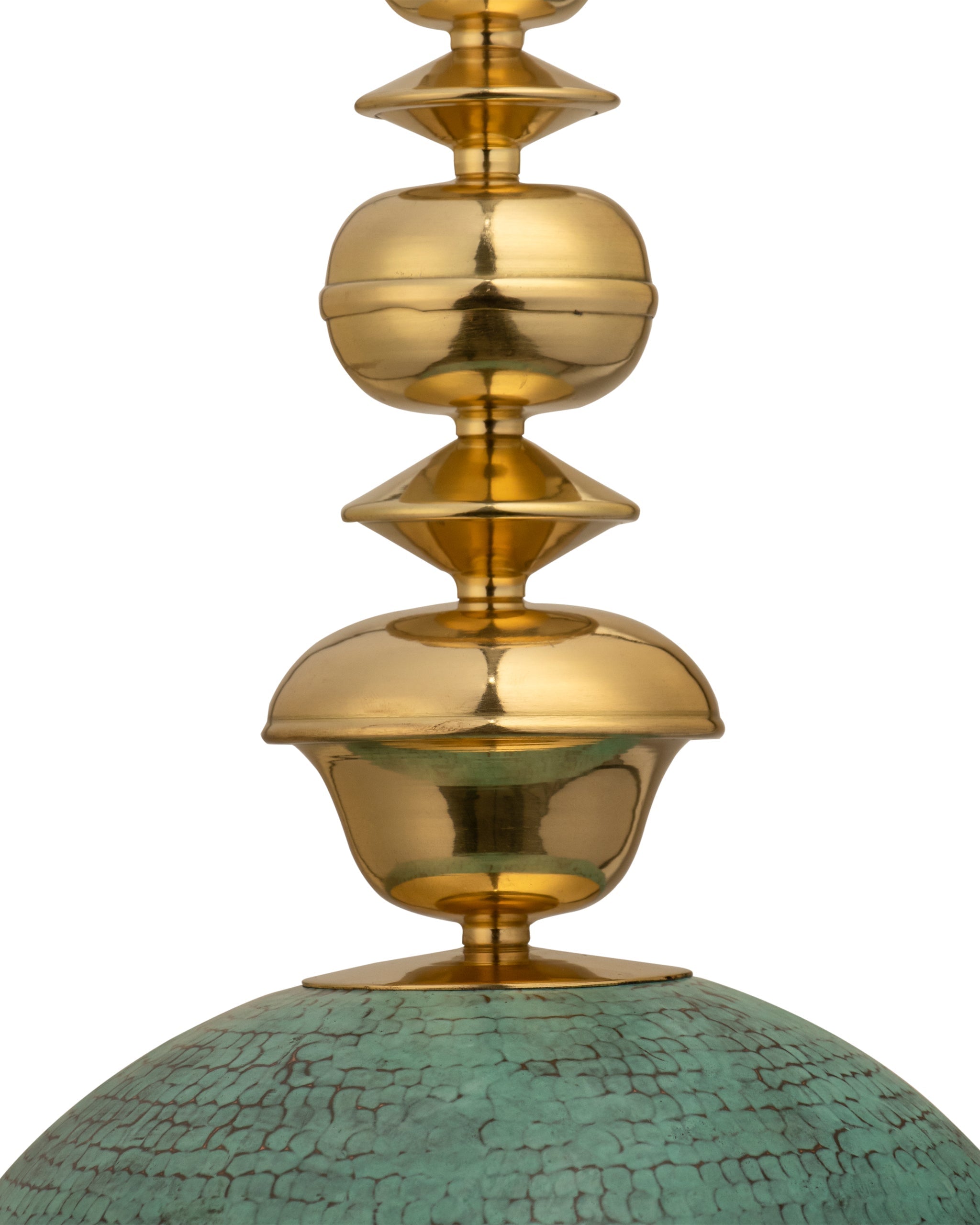 Kalash 2 - Green / Brass and copper - Lighting