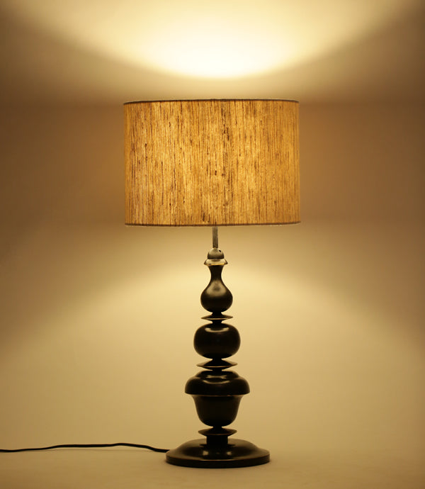 Kalash Table Lamp - Antique / Brass and fabric - Lighting