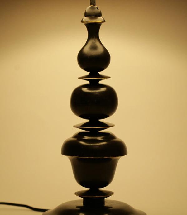 Kalash Table Lamp - Antique / Brass and fabric - Lighting