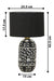 Kalla Petal Table Lamp - Mild Steel & Bone & Resin & Cotton / Black - Lighting