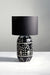 Kalla Petal Table Lamp - Mild Steel & Bone & Resin & Cotton / Black - Lighting