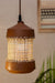 Kamrup Pendant Lamp - Natural / Terracotta and cane / D: 5.5’’ H: 9.5’’; Wire: 19’’ - Lighting