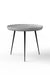 Kangaroo June Side Table - L:18’’ x B:18’’ x H:16’’ In Inches / Cement Grey Pigmented GFRC Top; Black Powder Coat Mild