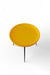 Kangaroo Verdana Side Table - L:18’’ x B:18’’ x H:16’’ In Inches / Yellow Pigmented GFRC Top; Black Powder Coat Mild
