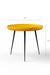 Kangaroo Verdana Side Table - L:18’’ x B:18’’ x H:16’’ In Inches / Yellow Pigmented GFRC Top; Black Powder Coat Mild